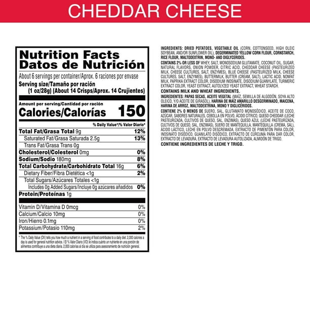 Pringles Potato Crisps Chips Cheddar Cheese 5.5 Oz