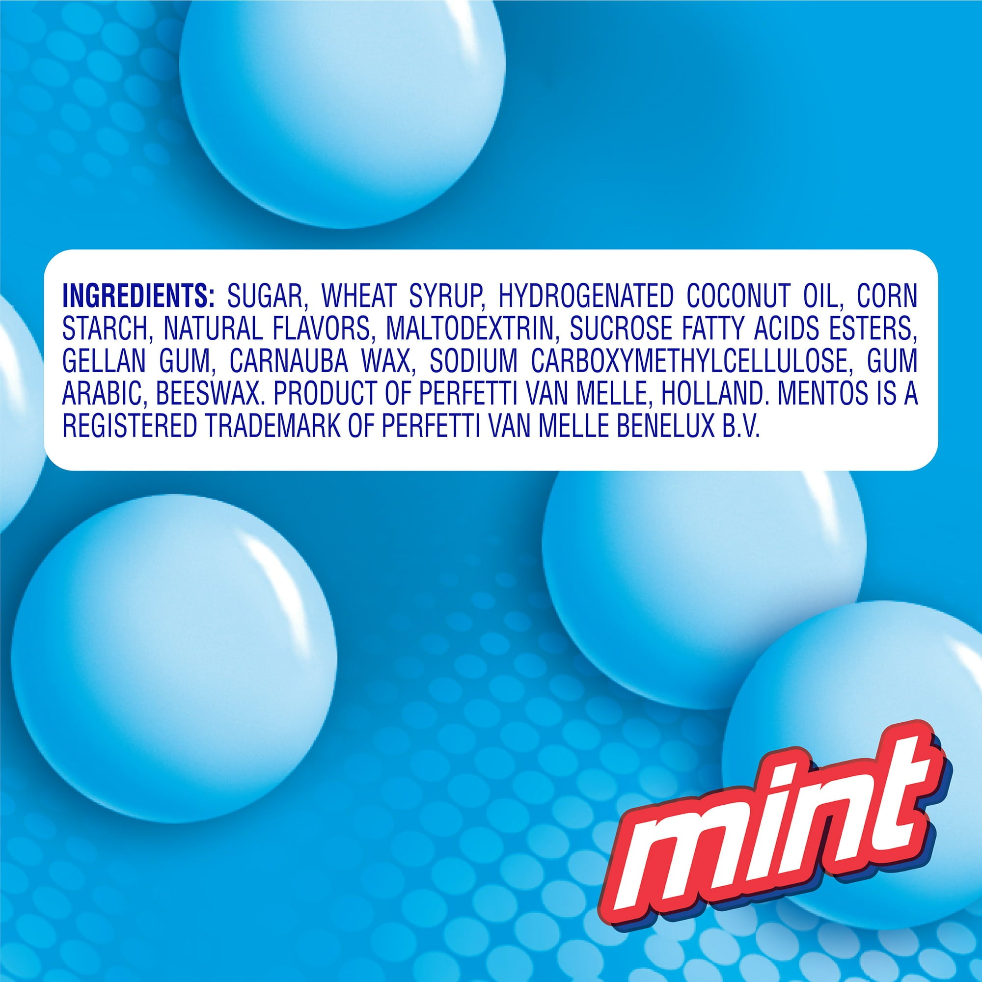 Mentos Chewy Mint Candy Roll Fresh Mint Flavor 1.32 oz