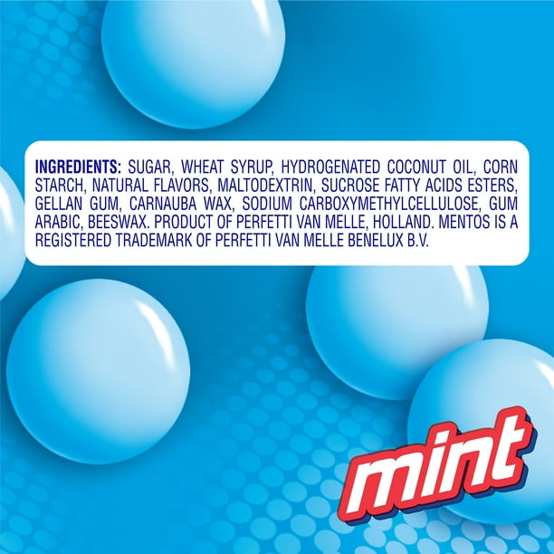 Mentos Chewy Mint Candy Roll Fresh Mint Flavor 1.32 oz