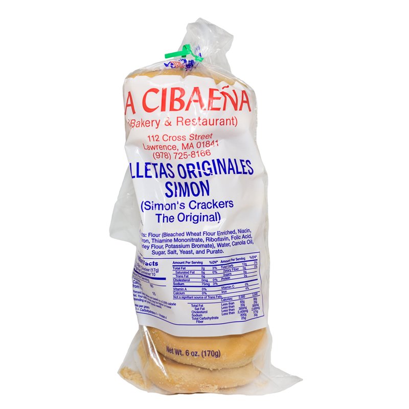 LA CIBAENA GALLETAS ORIGINALES SIMON 6 oz