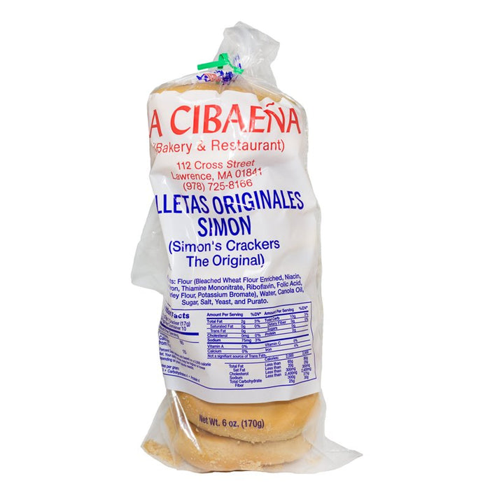 LA CIBAENA GALLETAS ORIGINALES SIMON 6 oz