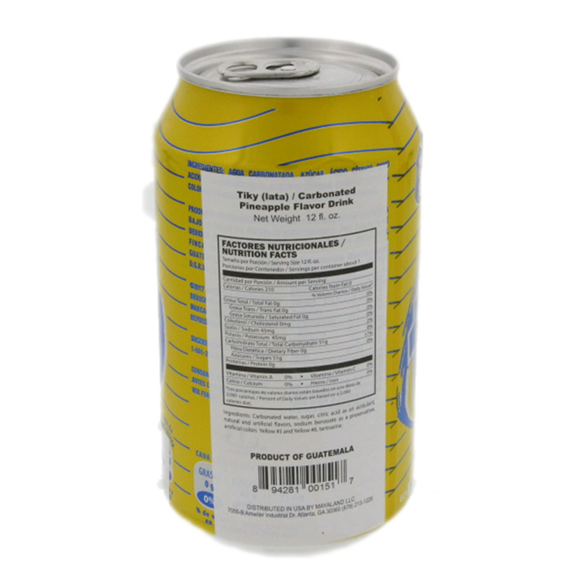 Tiky Pineapple Drink 12 oz