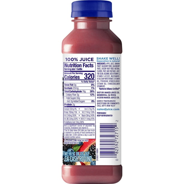 Naked Blue Machine Smoothie 15.2 fl oz