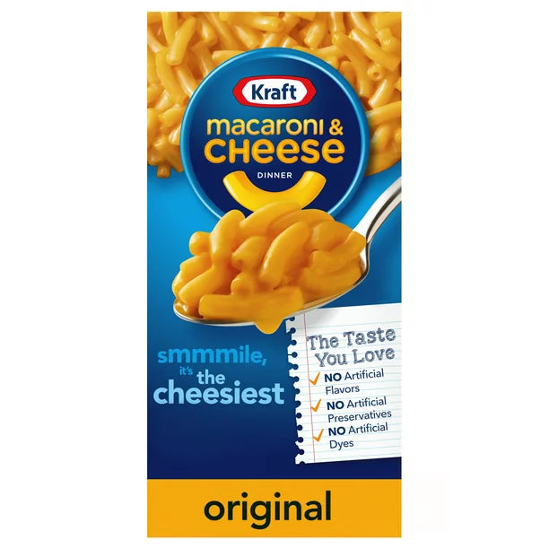 KRAFT Macaroni and Cheese Sabor original Caja de 7.25 oz