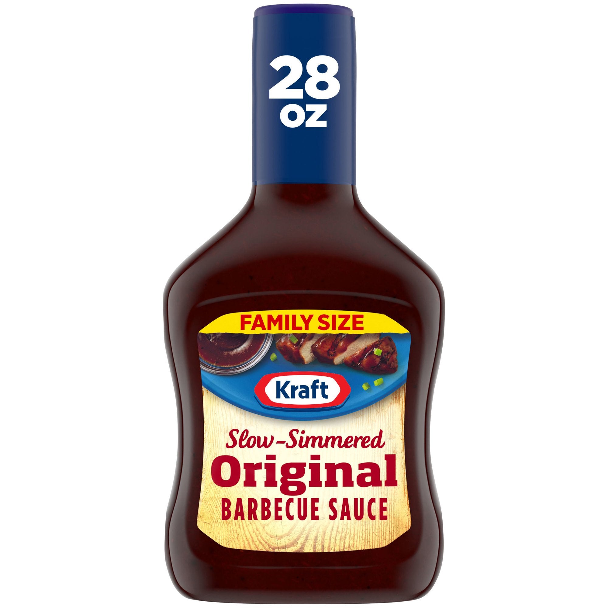 Kraft Original salsa de barbacoa a fuego lento, tamaño familiar, botella de 28 oz