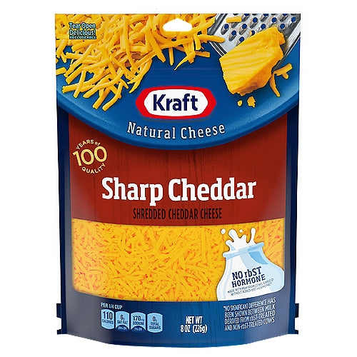 Kraft Sharp Cheddar Shredded Cheese 8 oz