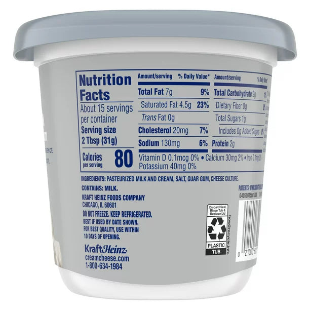 Philadelphia Original Cream Cheese Spread 16 oz Tub