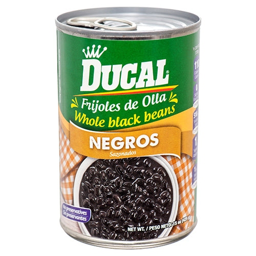 Ducal Whole Black Beans 15 oz