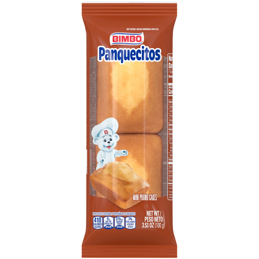 Bimbo Panquecitos Mini Pound Cake 2 unidades 3.5 oz