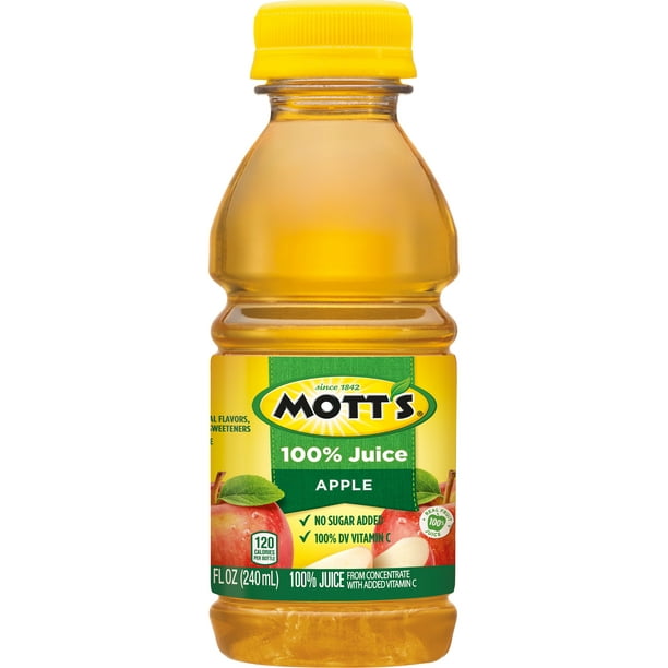 Mott's 100% Original Apple Juice 8 fl oz bottles 6 pack