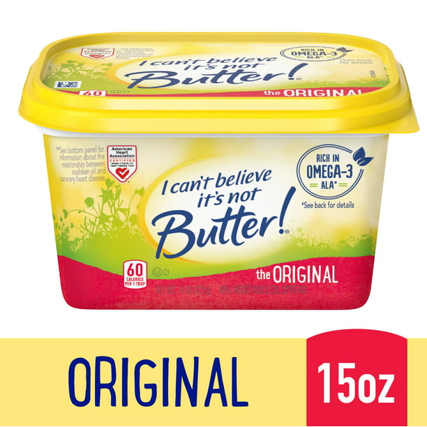 ¡No puedo creer que no sea mantequilla! Tarrina original para untar de 15 oz