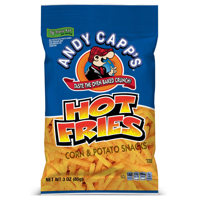 Papas fritas calientes de Andy Capp 3 oz
