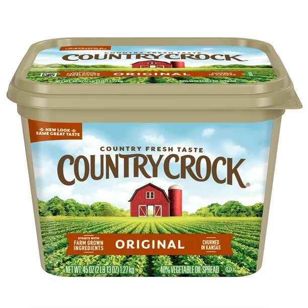 Country Crock Aceite vegetal original para untar, tina de 45 oz