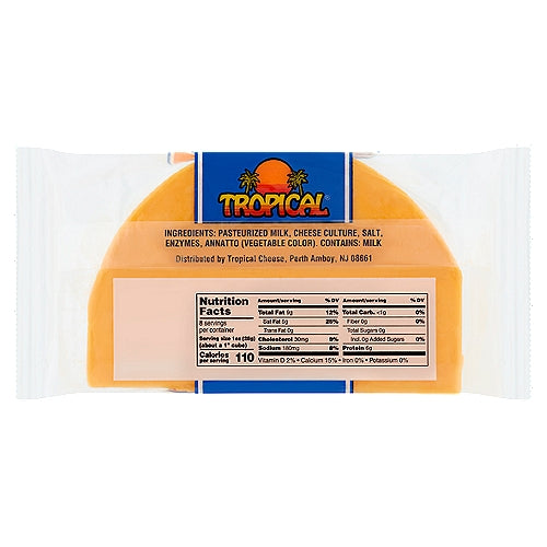 Tropical Longhorn Style Cheddar Cheese 8 oz
