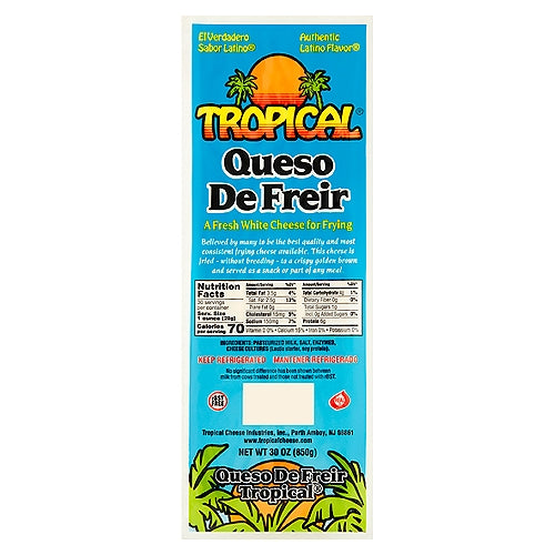 Tropical Fresh White Cheese for Frying 30 oz