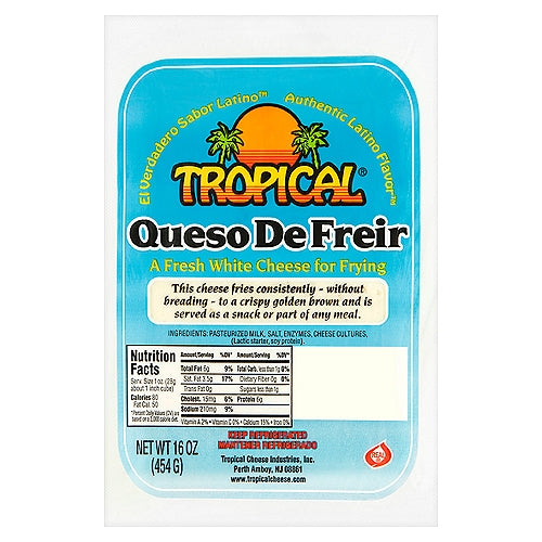 Tropical Queso De Freir Queso Blanco Fresco para Freír 16 oz