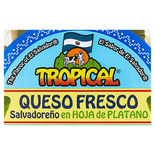 Queso Fresco Salvadoreño Tropical en Hoja de Plátano 12 oz