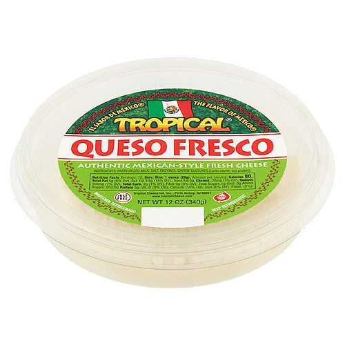 Tropical Authentic Mexican-Style Fresh Cheese 12 oz