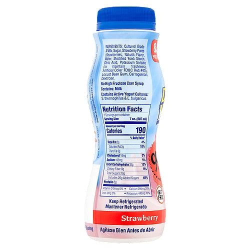 Tropical Strawberry Drinkable Yogurt 7 fl oz