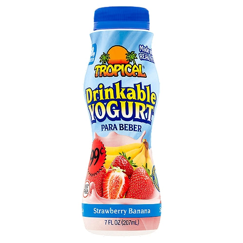 Tropical Strawberry Banana Drinkable Yogurt 7 fl oz