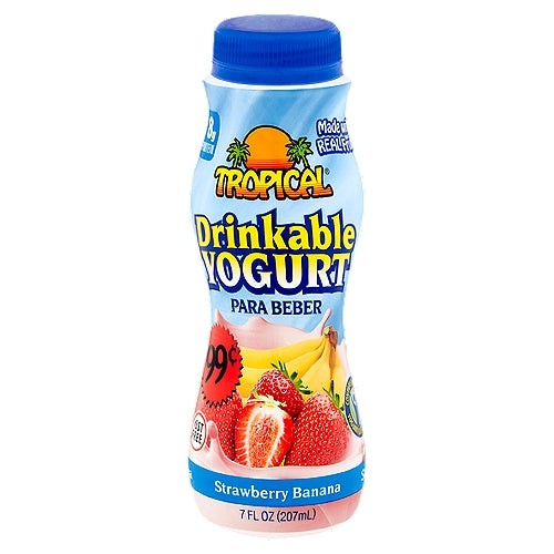 Tropical Strawberry Banana Drinkable Yogurt 7 fl oz