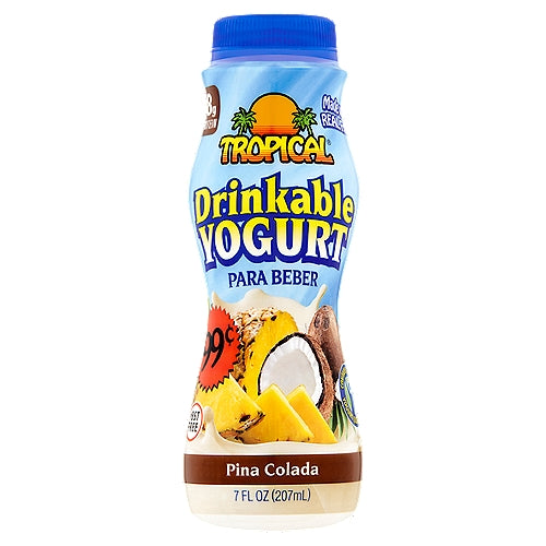 Tropical Pina Colada Drinkable Yogurt 7 fl oz