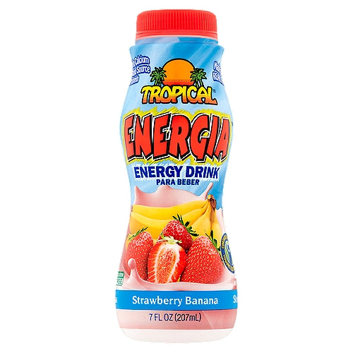 Tropical Energia Strawberry Banana Energy Drink 7 fl oz