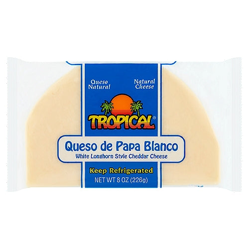 Queso Cheddar Estilo Longhorn Blanco Tropical 8 oz