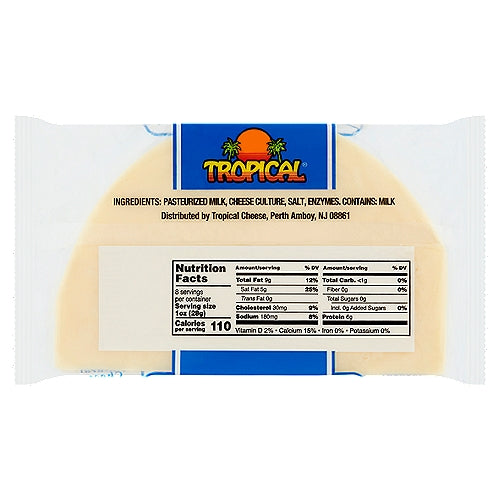 Tropical White Longhorn Style Cheddar Cheese 8 oz
