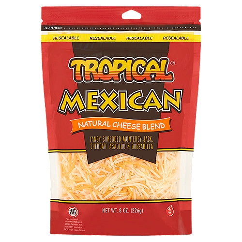 Mezcla de Queso Natural Mexicano Tropical 8 oz