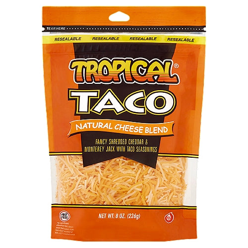 Tropical Taco Natural Cheese Blend 8 oz