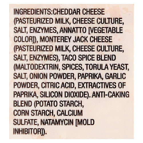 Mezcla de queso natural Tropical Taco 8 oz