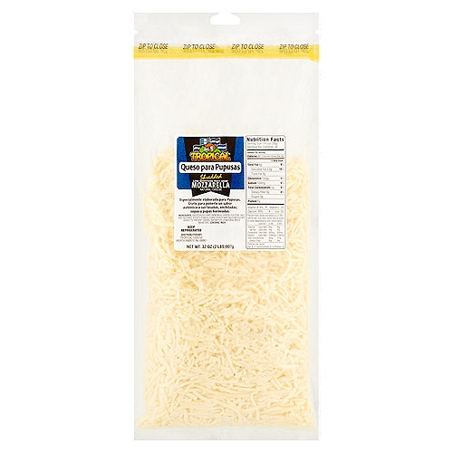 Tropical Shredded Low-Moisture Part-Skim Mozzarella Natural Cheese 32 oz