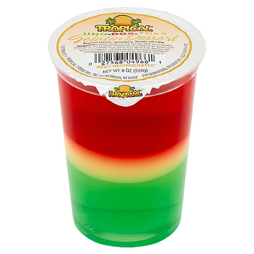 Tropical Uno-Dos-Tres Gelatin Dessert 8 oz