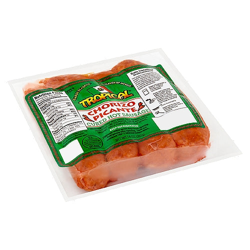 Salchicha picante curada con chorizo ​​tropical Picante 4 unidades 14 oz