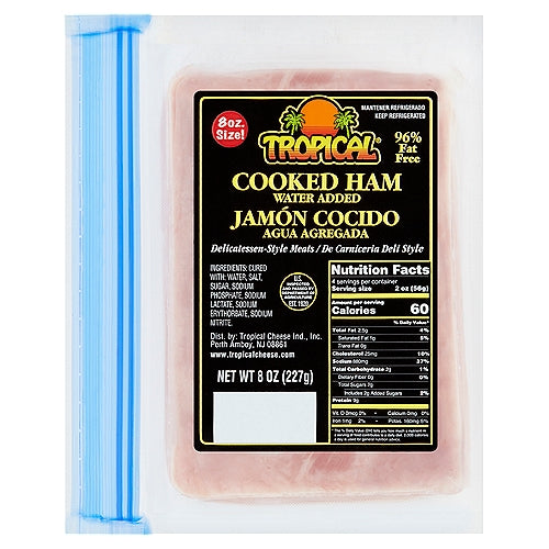 Tropical 96% Fat Free Cooked Ham 8 oz