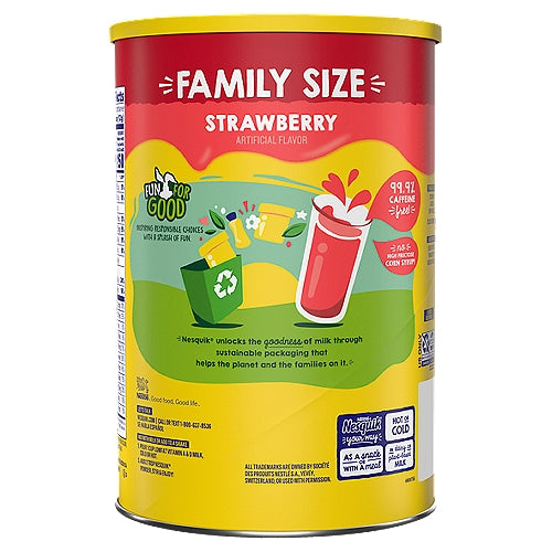Nestlé Nesquik Strawberry Powder Family Size 35.5 oz