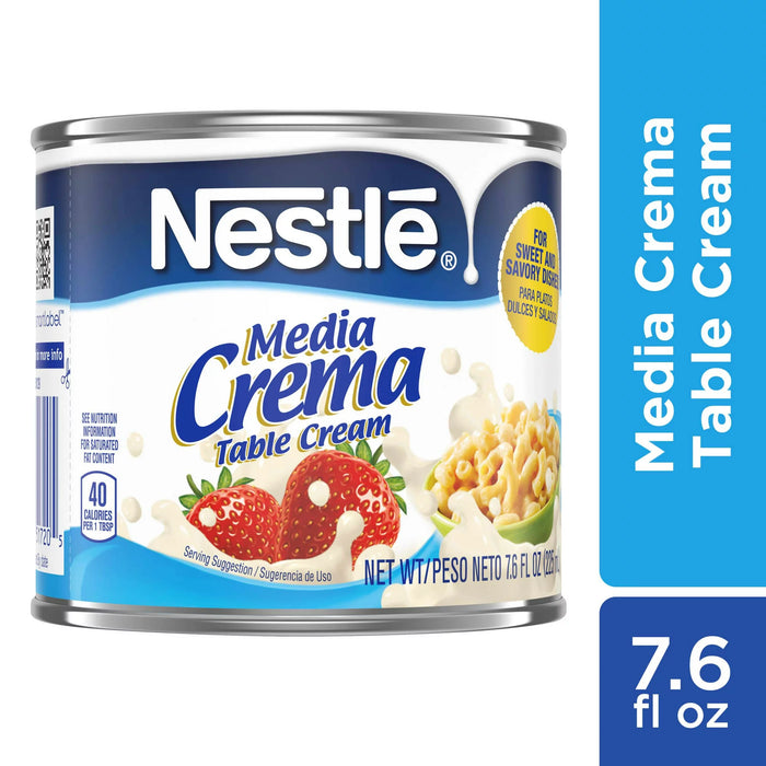 Nestle Media Crema Sabor Neutro Crema de Mesa 7.6 fl oz