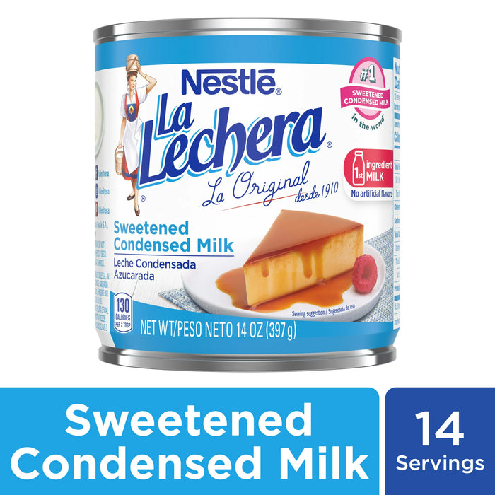 Nestle La Lechera Sweetened Condensed Milk Good source of calcium 14 oz