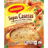 Maggi Mezcla de sopa con sabor a pollo y pasta vegetal estilo casero de 80 calorías 3.24 oz