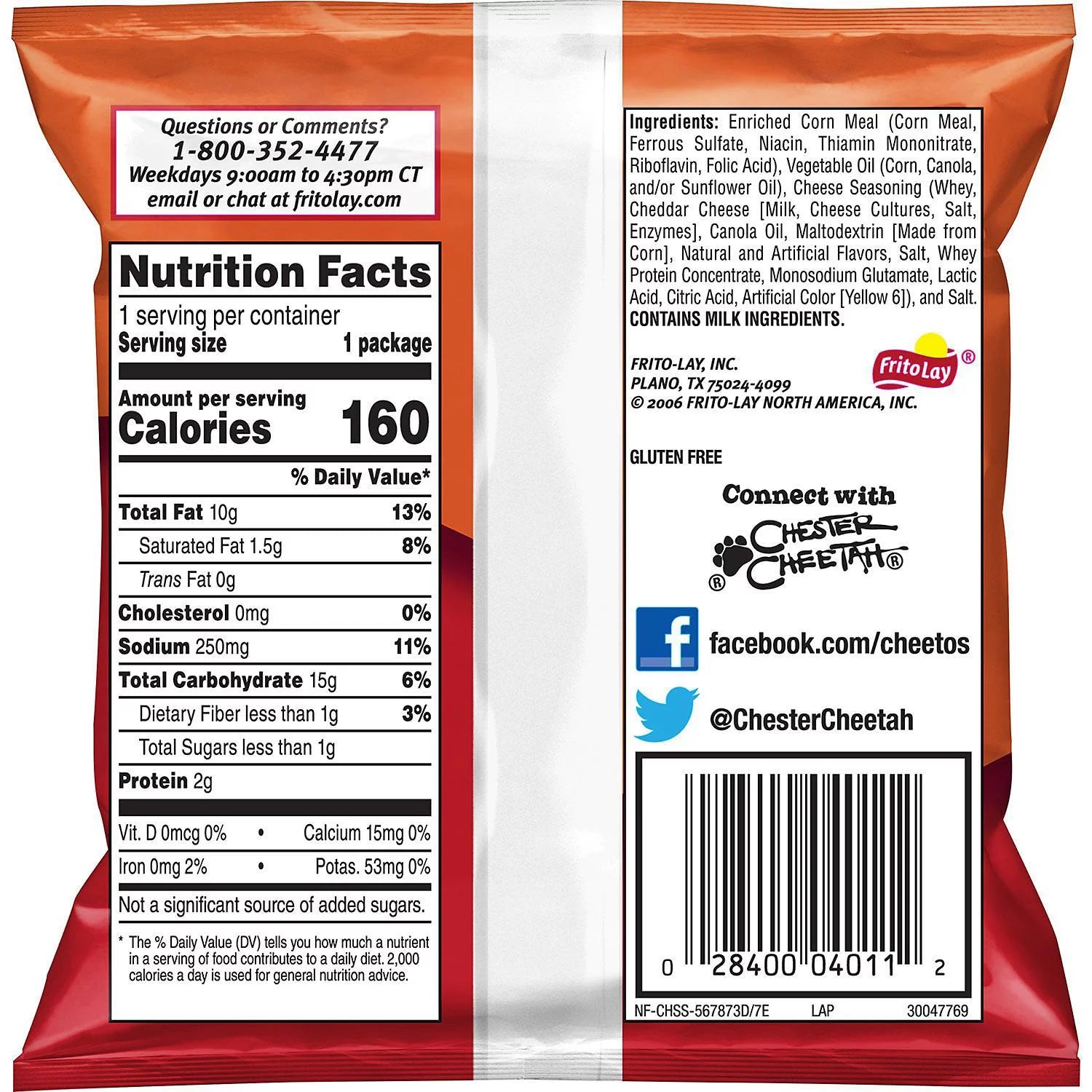 Cheetos Crunchy Cheese Flavored Snacks 1 oz Bag