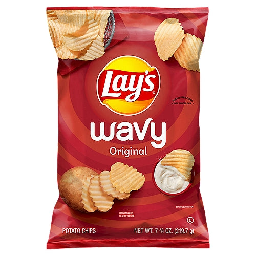 Patatas fritas originales onduladas de Lay's 7 3/4 oz