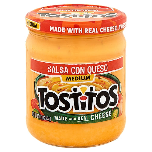 Tostitos Medium Salsa Con Queso 15 oz