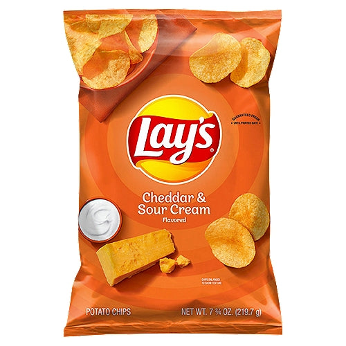 Lay's Cheddar & Sour Cream Flavored Potato Chips 7 3/4 oz