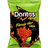 Doritos Flamin' Hot Limon Flavored Tortilla Chips 2.75 oz Bag