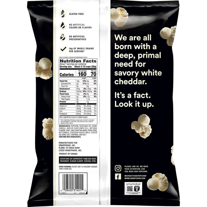 Smartfood White Cheddar Popcorn 6.75 oz Bag