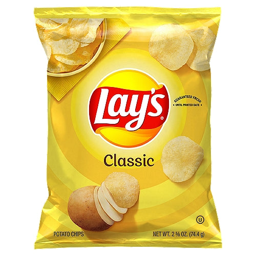 Lay's Classic Potato Chips 2.625 oz Bag