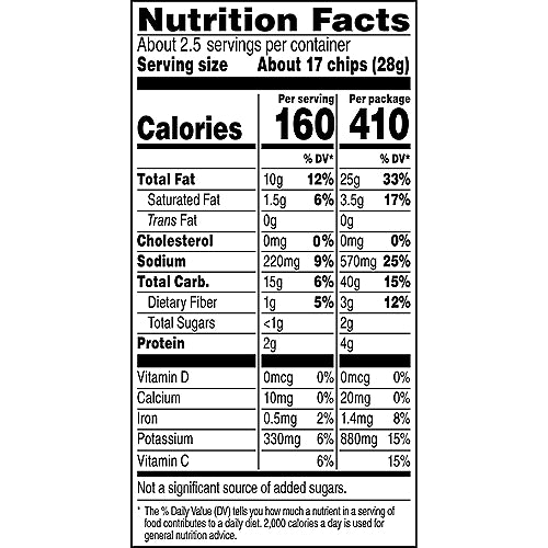 Lay's Salt & Vinegar Flavored Potato Chips 2.625 oz Bag