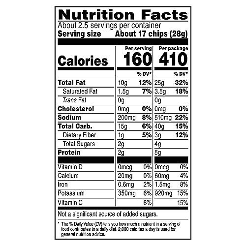 Patatas fritas Lay's con sabor a crema agria y cebolla, 2.62 oz