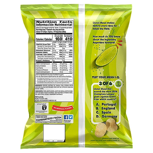 Lay's Papas Fritas Sabor Limón 2 5/8 oz